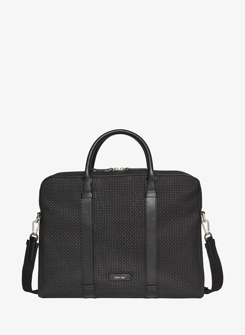 CALVIN KLEIN Embossed Woven Commuter Bag - Image 1